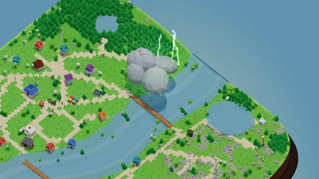 A dark storm cloud with lightning hanging over the river and bridge